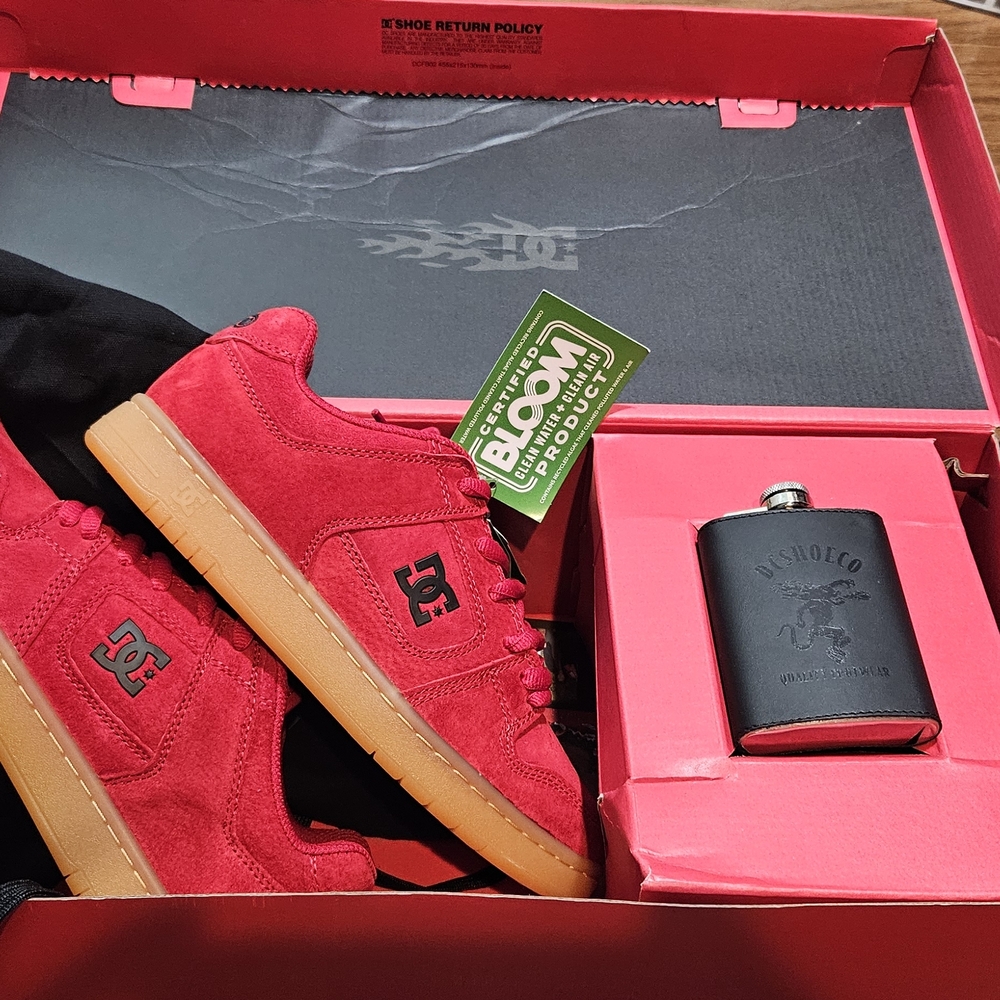 DC Shoes X FIREBALL SKATE SHOES AND FLASK